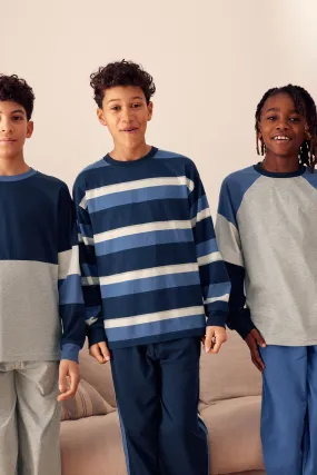 100% Cotton Long Sleeve Pyjamas 3 Pack (3-16yrs)    