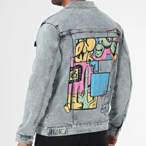 Giacca jeans in denim blu