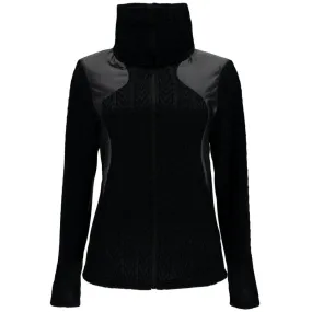 Giacca Spyder Lolo Full Zip Mid Wt Donna Nera