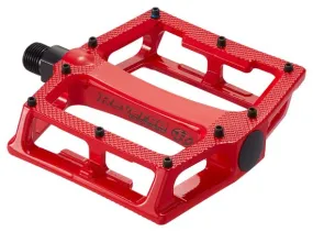 Pedali piatti 3D rovesciati - Rosso